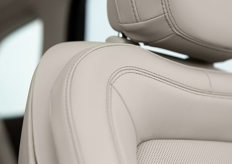 Fine craftsmanship is shown through a detailed image of front-seat stitching. | Caruso Lincoln in Long Beach CA