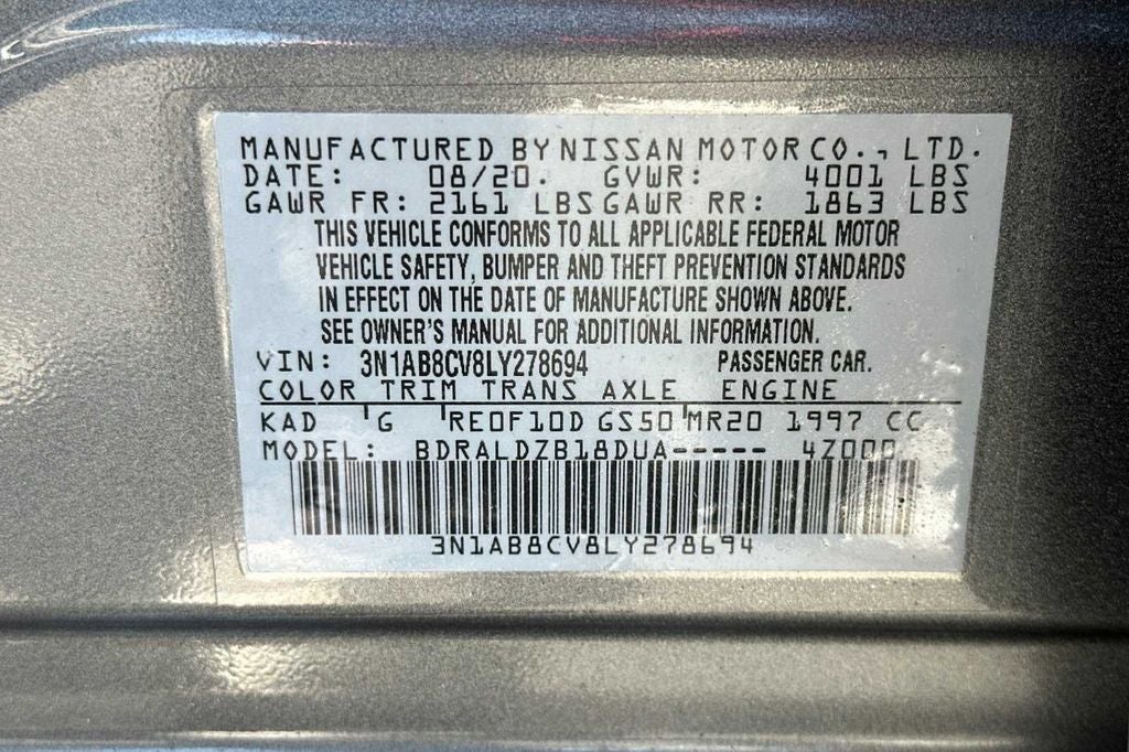 2020 Nissan Sentra SV