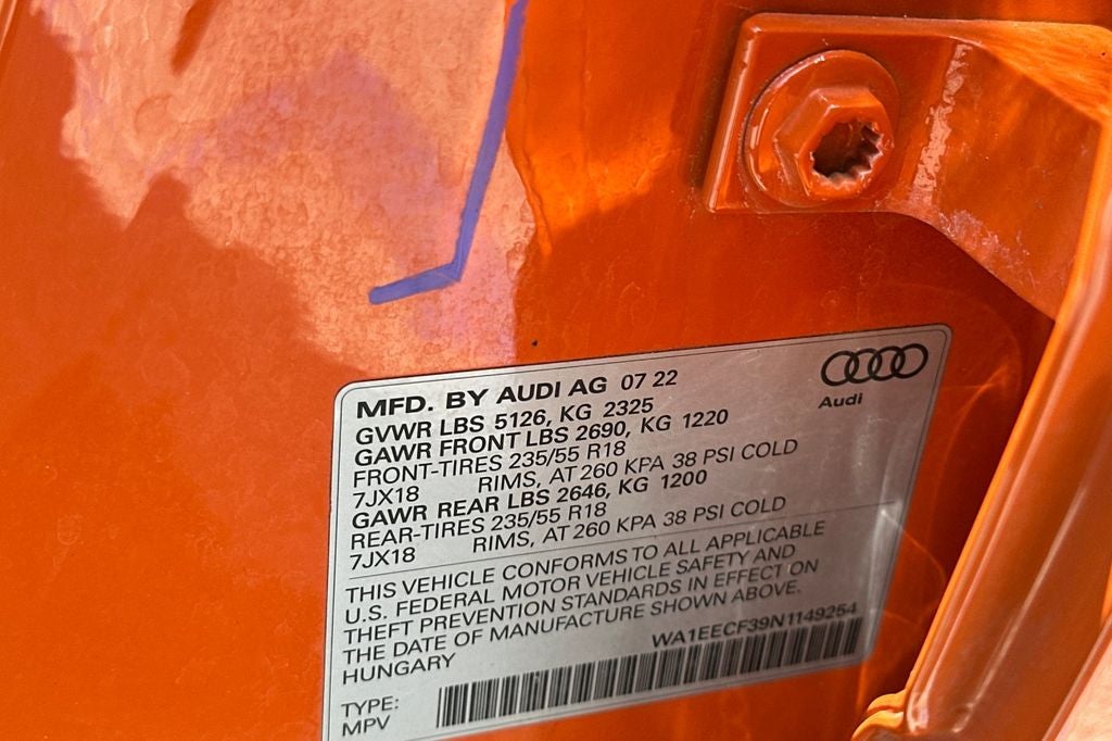 2022 Audi Q3 Premium Plus S Line quattro