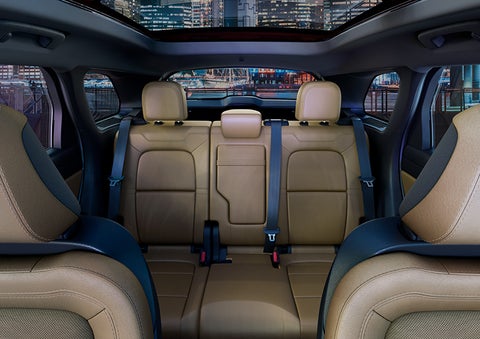 The spaciousness of the second row of the 2023 Lincoln Corsair® SUV is shown. | Caruso Lincoln in Long Beach CA