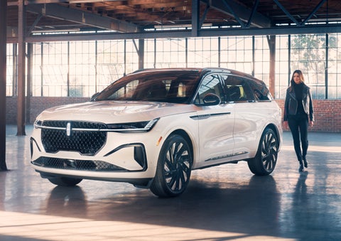 A person approaches a 2024 Lincoln Nautilus® SUV. | Caruso Lincoln in Long Beach CA