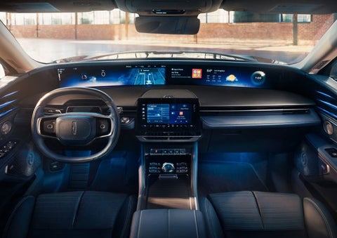 The panoramic display is shown in a 2025 Lincoln Nautilus® SUV. | Caruso Lincoln in Long Beach CA