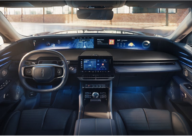 The panoramic display is shown in a 2026 Lincoln Nautilus® SUV. | Caruso Lincoln in Long Beach CA