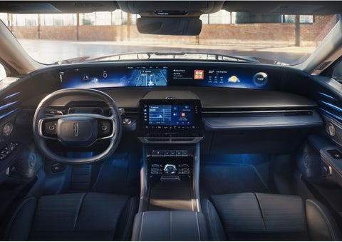 The panoramic display is shown in a 2026 Lincoln Nautilus® SUV. | Caruso Lincoln in Long Beach CA