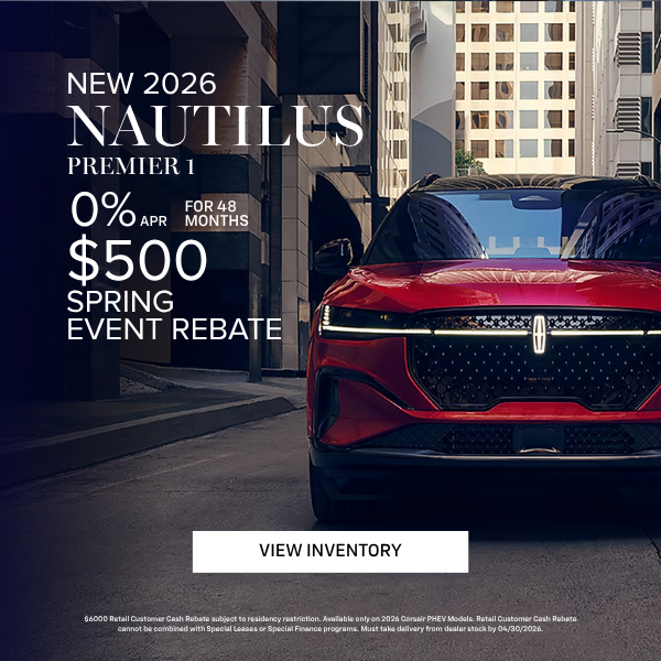 2026 LINCOLN NAUTILUS PREMIER 1 (MODEL#J8J/101A)