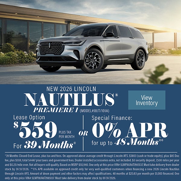 2026 LINCOLN NAUTILUS PREMIER 1 (MODEL#J8JT/101A